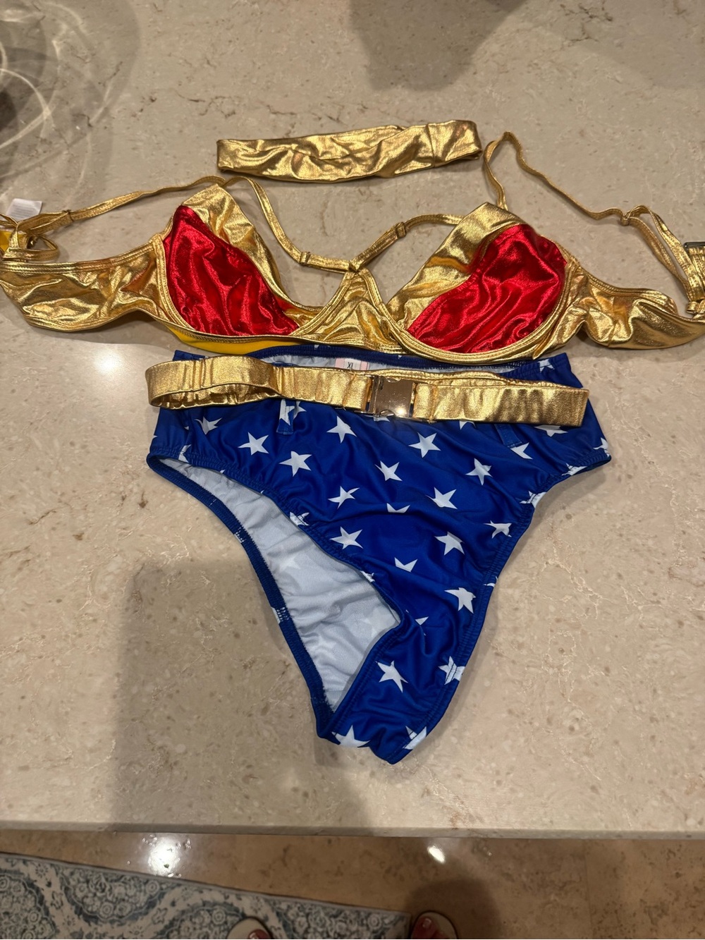 Wonder Woman baking suit or costume size extra large